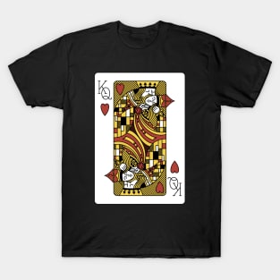 The Kiss Poker Cassino Cards by Tobe Fonseca T-Shirt